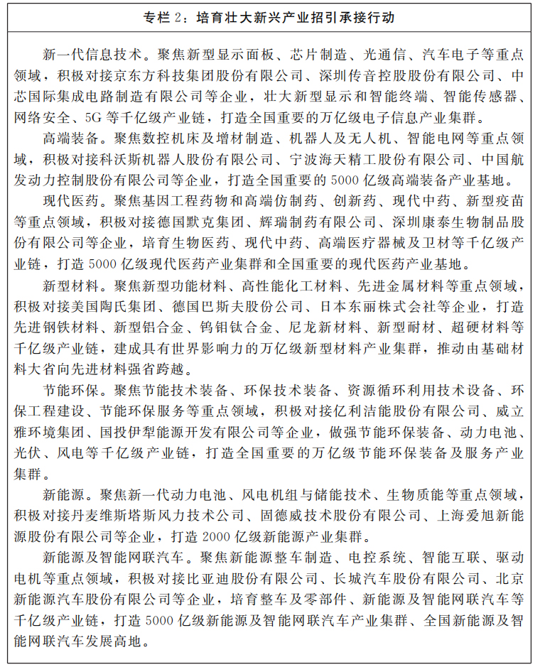 河南省人民政府關(guān)于印發(fā)河南省“十四五”招商引資和承接產(chǎn)業(yè)轉(zhuǎn)移規(guī)劃的通知